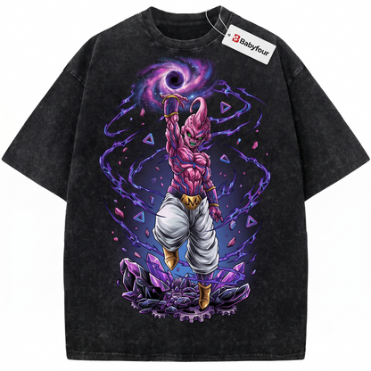 Pink Anime Villain Retro Graphic Tee - Vintage Aesthetic Cartoon Graphic Unisex T-shirt
