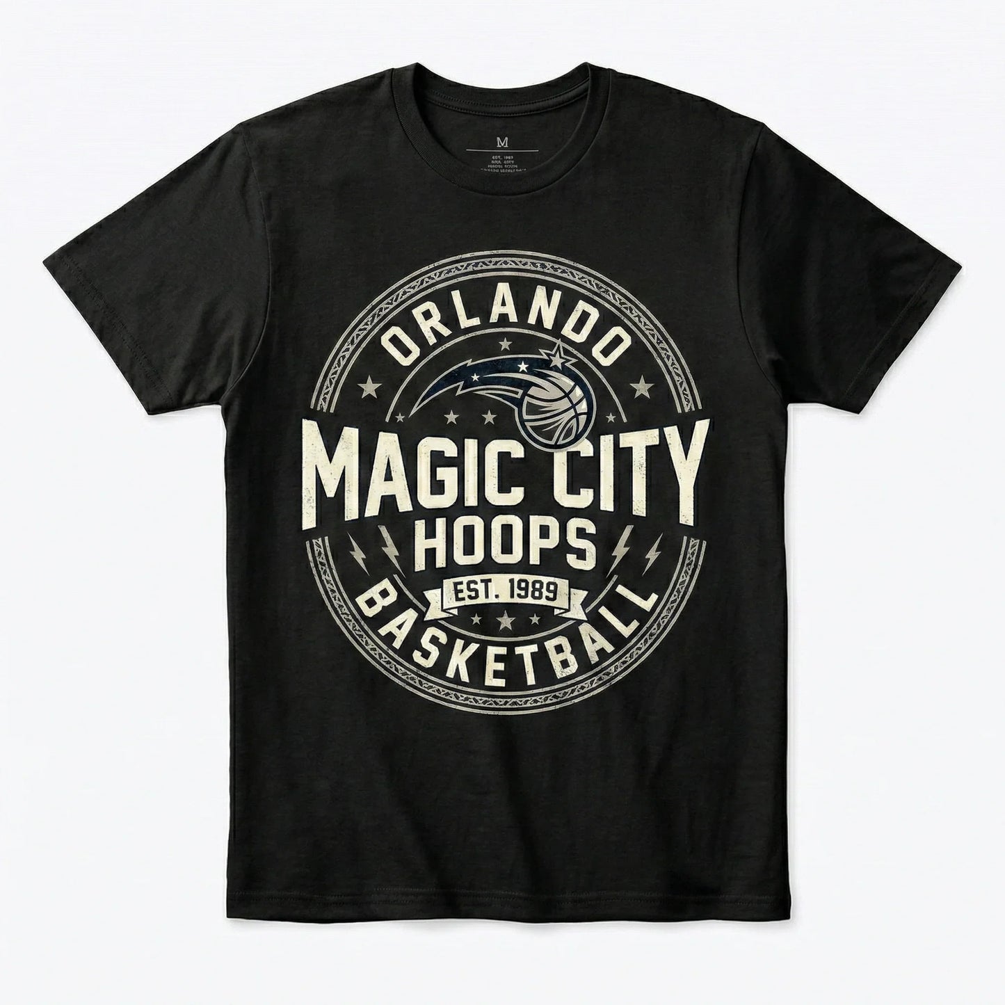 Orlando Basketball Fan Apparel - Magic City Hoops Retro Star Graphic (T-Shirt, Hoodie, Sweatshirt)