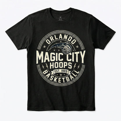 Orlando Basketball Fan Apparel - Magic City Hoops Retro Star Graphic (T-Shirt, Hoodie, Sweatshirt)
