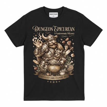 Dungeon Food Enthusiast Cooking Warrior Graphic Unisex T-shirt