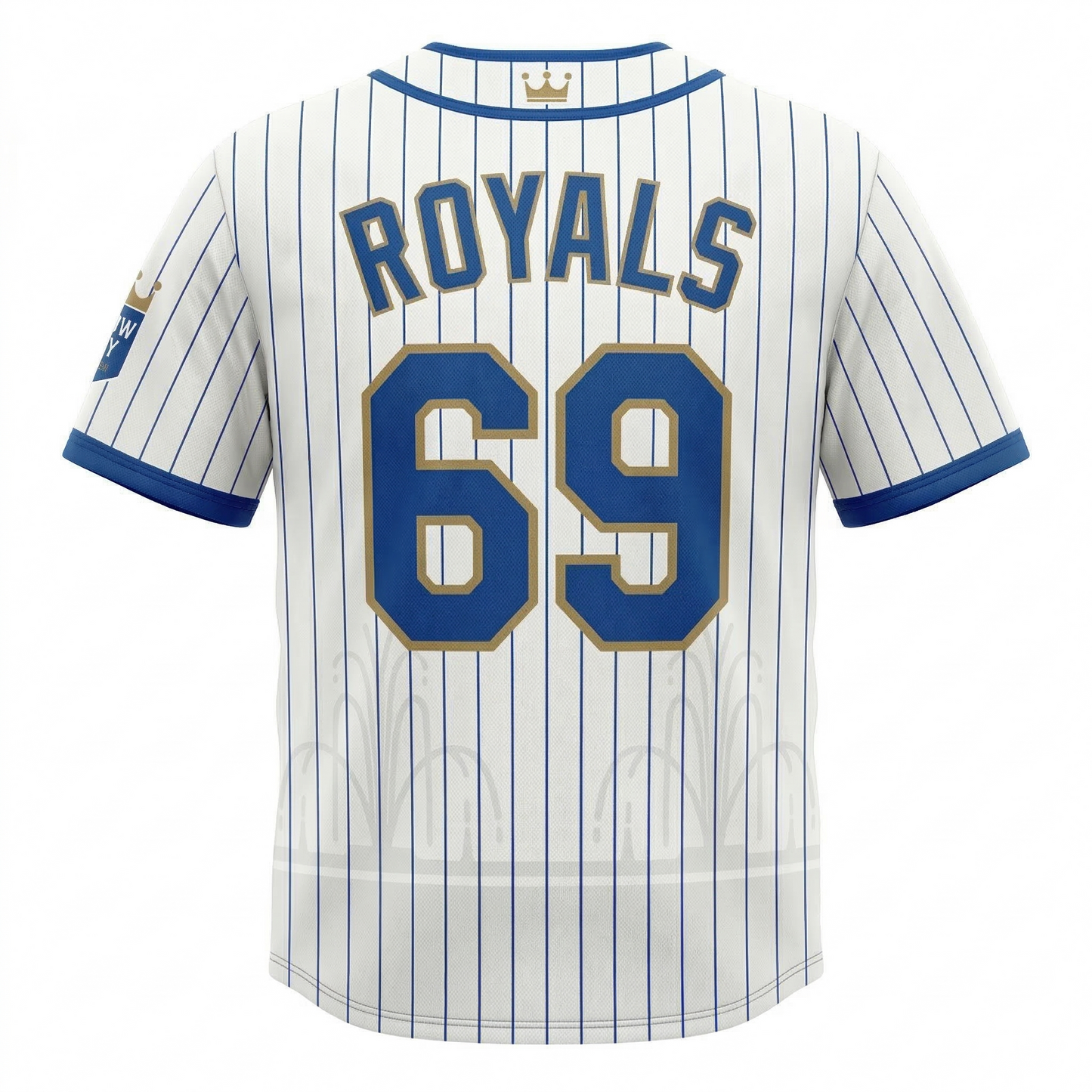 Premium Kansas Baseball Heritage Jersey - Blue & White All-Over Print Unisex Fan Gear