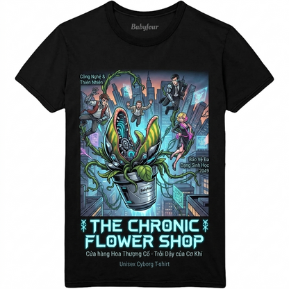 Retro 80s Musical Horror Movie Carnivorous Plant 40th Anniversary Graphic Unisex T-shirt