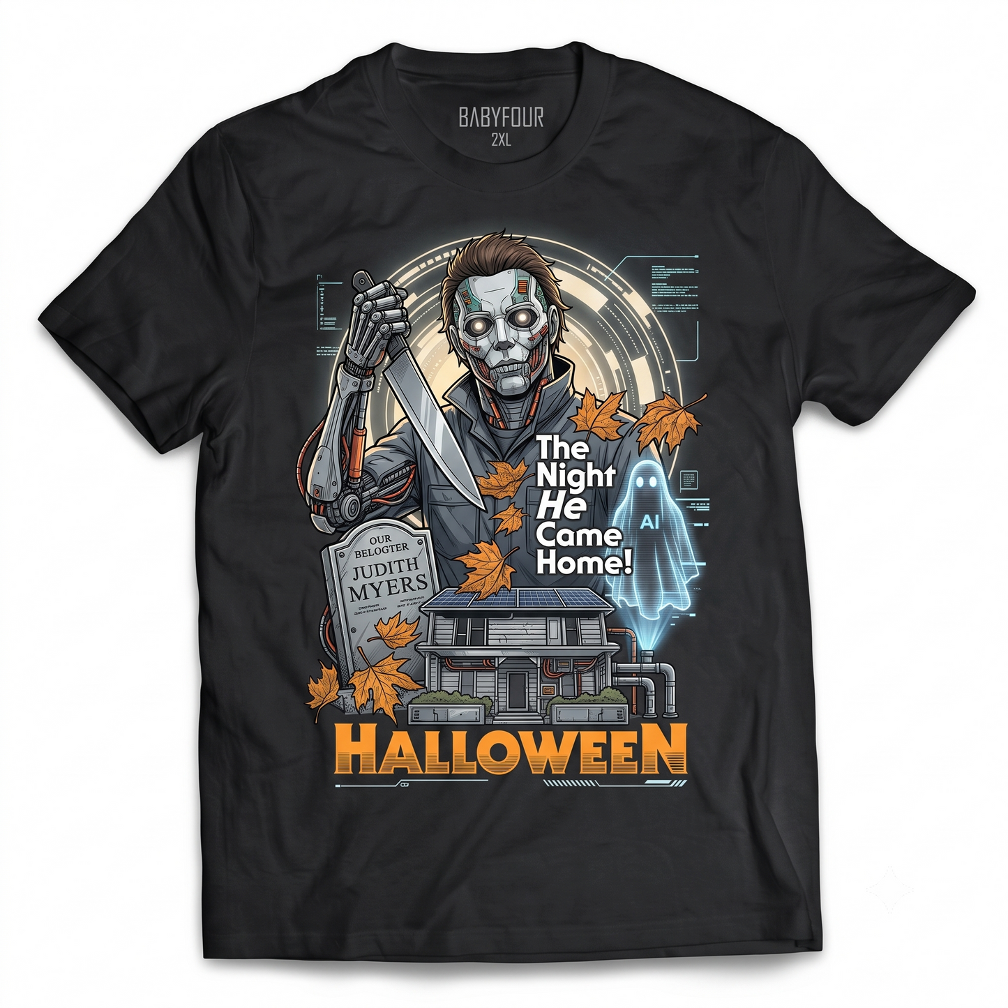 The Night He Came Home Slasher Horror Retro Graphic Unisex T-Shirt