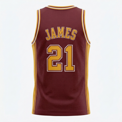 Cleveland Basketball Jersey - Heritage Hype Edition - Standard Professional Style - Unisex Fan Gear