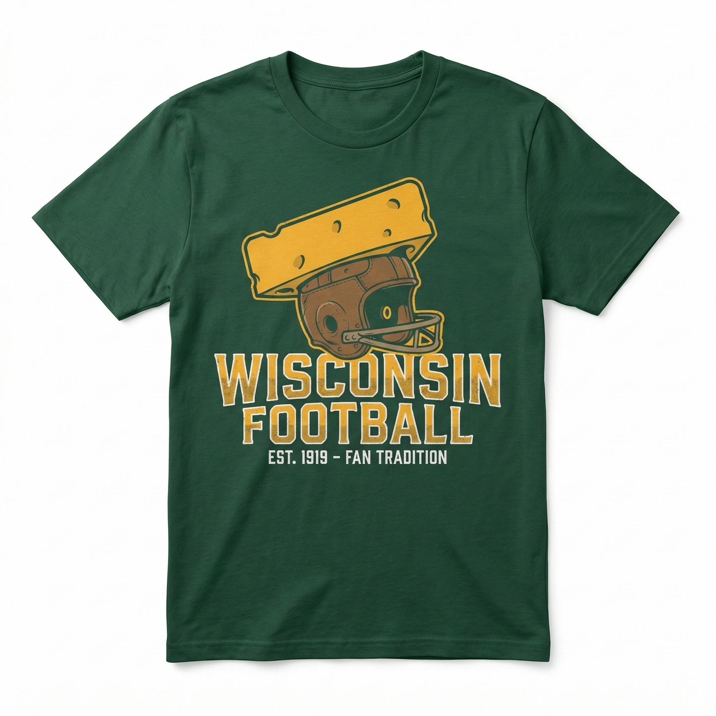 Green Bay Football Fan Gear - Cheesehead Pride Apparel - T-Shirt