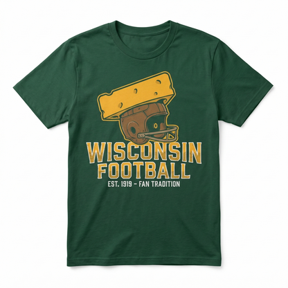 Green Bay Football Fan Gear - Cheesehead Pride Apparel - T-Shirt