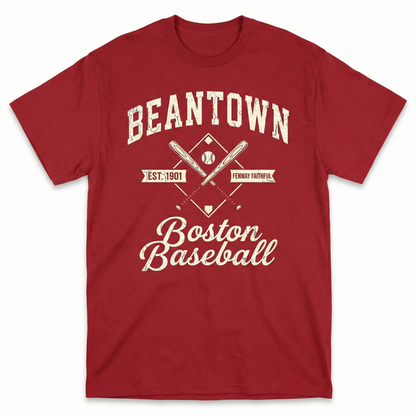 Boston Baseball Fan Apparel - Vintage Style Beantown Sports Gear - Navy & Red Graphic Tees, Hoodies, Sweatshirts