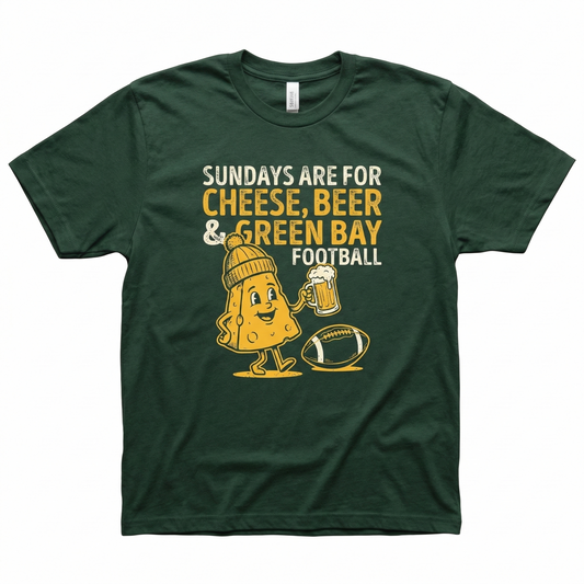 Funny Green Bay Football Game Day Shirt, Wisconsin Pro Football Fan Apparel