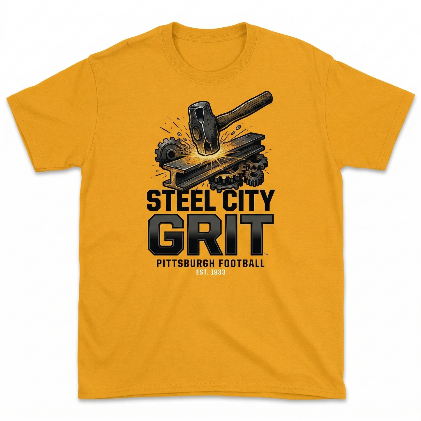 Pittsburgh Football Fan Apparel "Steel City Grit" Edition - T-Shirt, Hoodie, Sweatshirt, Tank Top, Long Sleeve