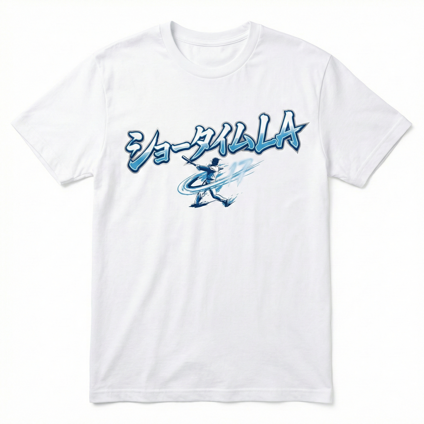 LA Baseball "ShoTime" New Era Fan Gear - Blue & White Japanese Graphic Tee, Hoodie, Sweatshirt