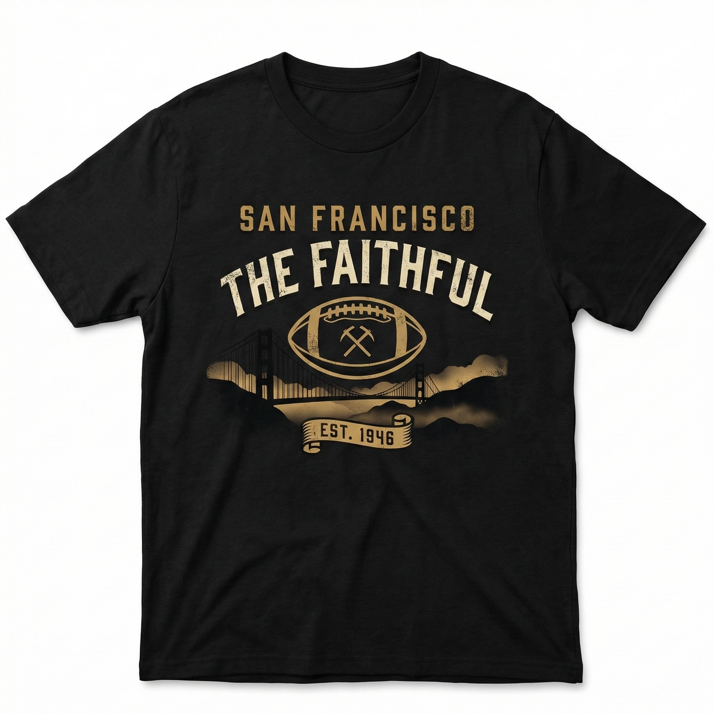 San Francisco Football "The Faithful" Bay Area Red & Gold Fan Gear - T-Shirt, Hoodie, Sweatshirt, Tank Top, Long Sleeve