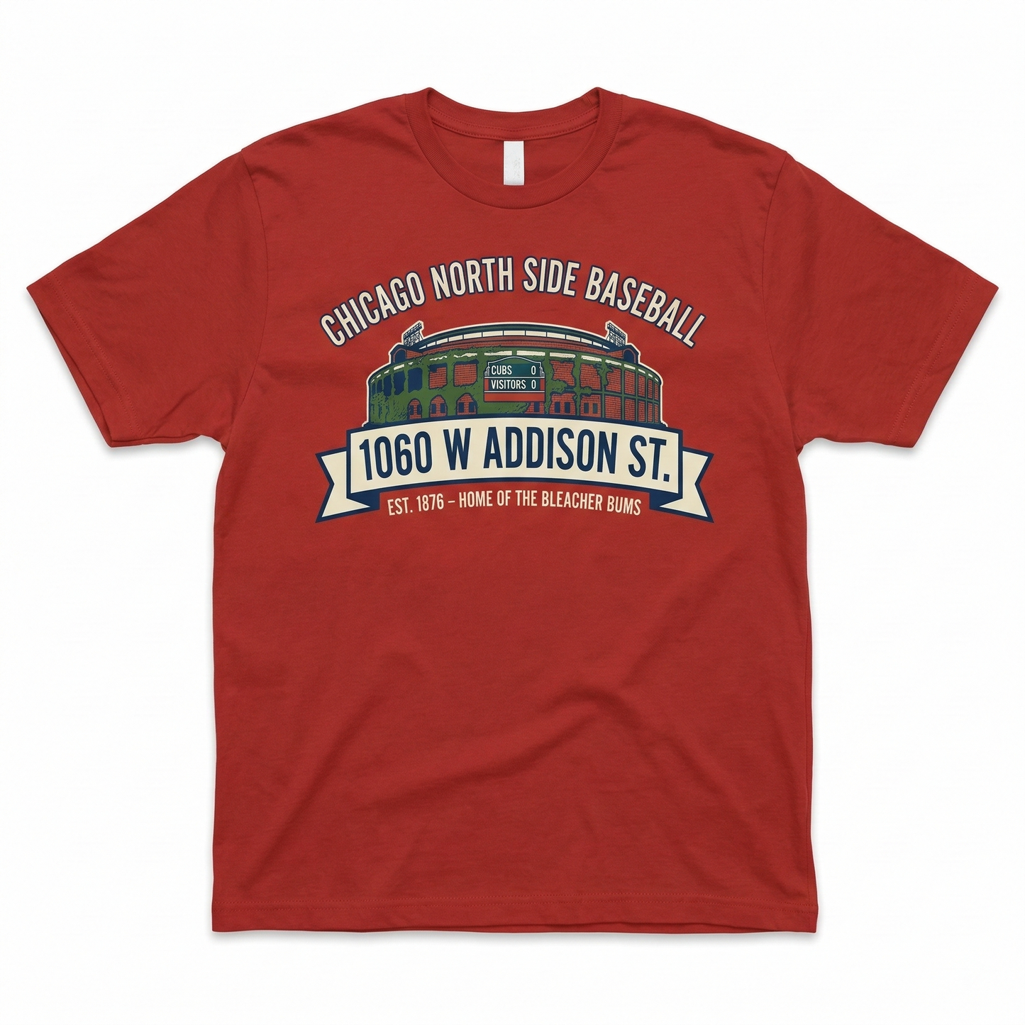 Classic North Side Chicago Baseball Fan Apparel | Vintage 1060 W Addison Game Day Gameday Shirt & Hoodie