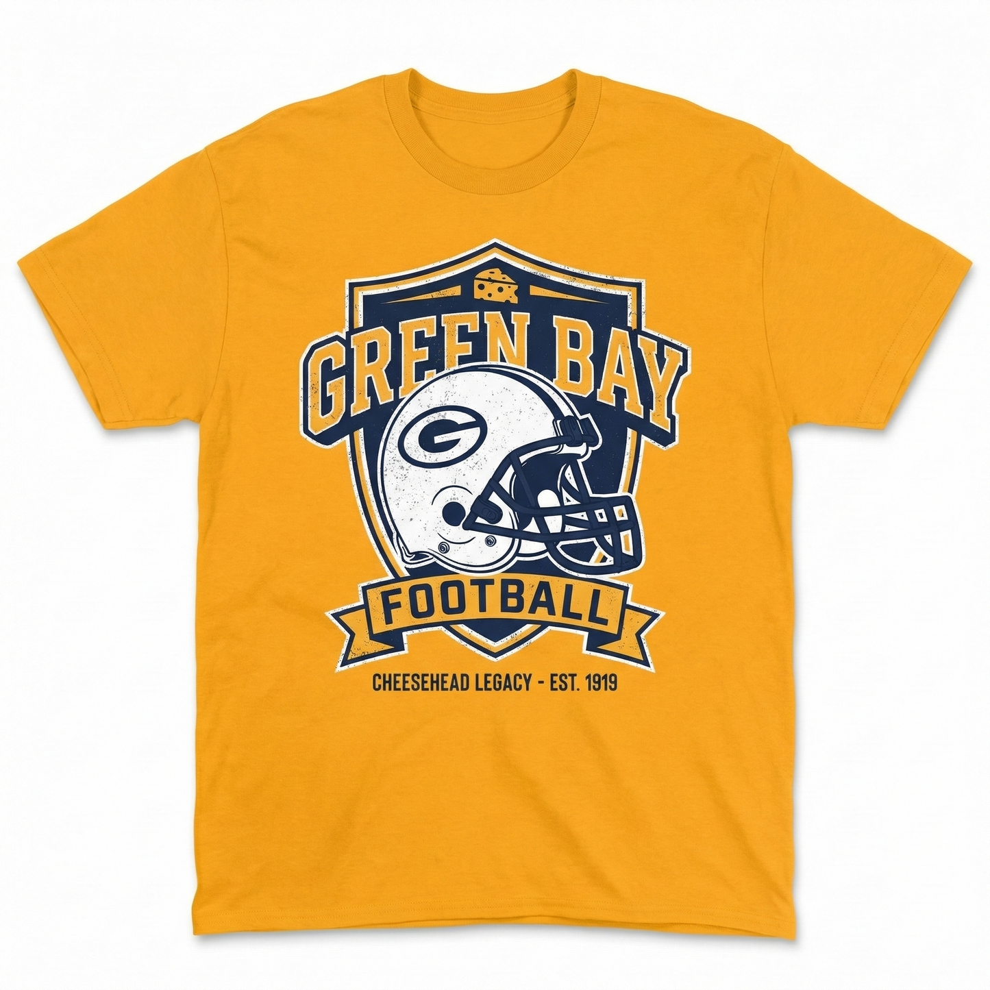 Green Bay Football Fan Gear - Cheesehead Pride Apparel -T-Shirt