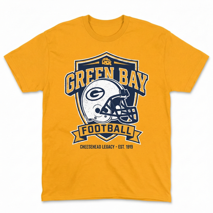 Green Bay Football Fan Gear - Cheesehead Pride Apparel -T-Shirt