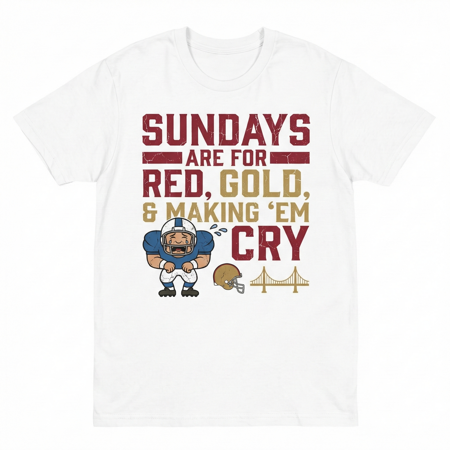 Funny Bay Area Football Red & Gold Sunday Tradition Apparel | Fan Slogan T-Shirt, Hoodie & Sweatshirt