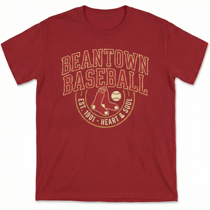 Boston Baseball Fan Apparel - Vintage Style Beantown Sports Gear - Navy & Red Graphic Tees, Hoodies, Sweatshirts
