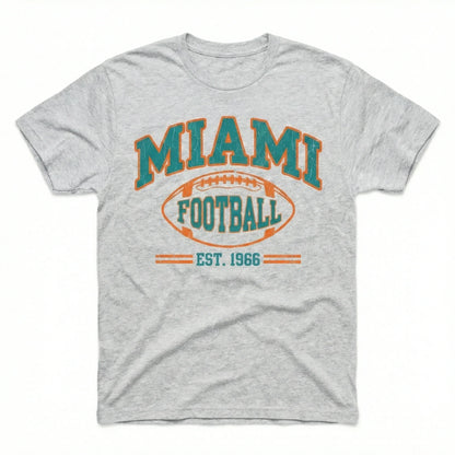 Miami Football Fan Essentials - Aqua & Orange Pride Apparel T-Shirt, Hoodie, Sweatshirt, Tank Top, Long Sleeve - Gameday Gear