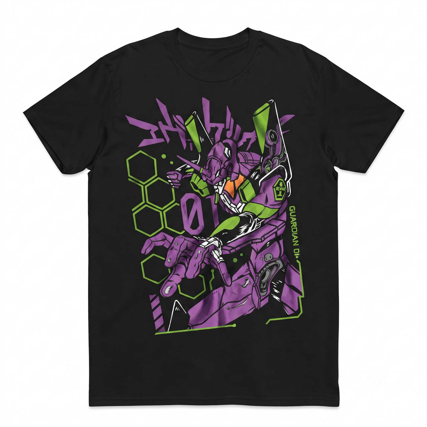 Anime Mecha Robot Graphic T-Shirt - Sci-Fi Warrior Unisex Crewneck Tee