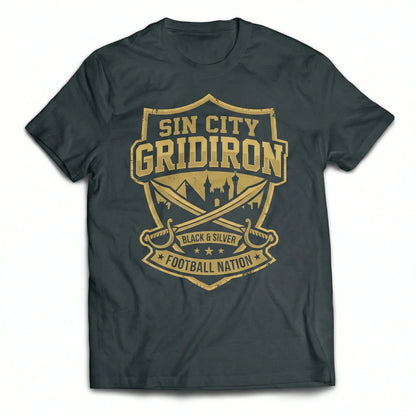 Silver & Black Vegas Football Nation Era Shirt - Game Day Fan Apparel (T-shirt, Tank, Long Sleeve, Sweatshirt, Hoodie)
