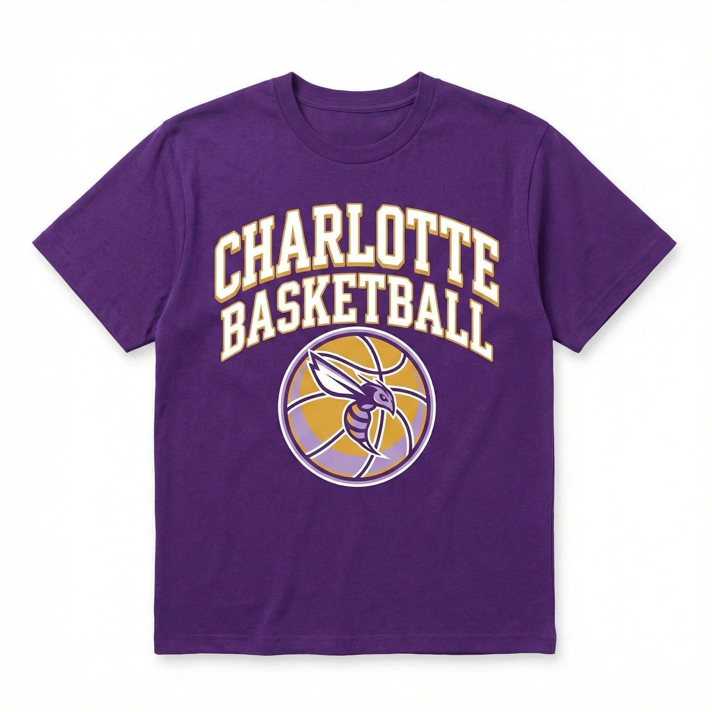 Vintage Charlotte Basketball Fan Apparel – Teal & Purple City Pride Gear (T-Shirt, Hoodie, Sweatshirt)
