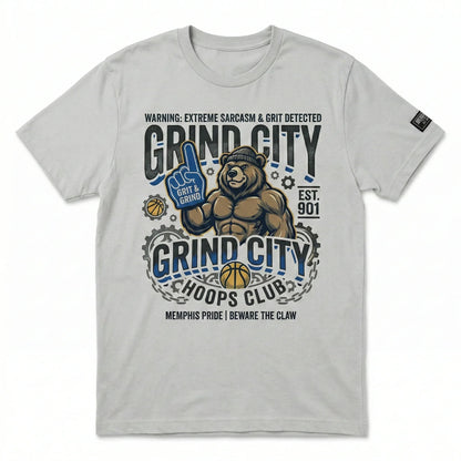 Grind City Basketball Sarcastic Quote Graphic Apparel | Funny Memphis Hoops Fan Gear