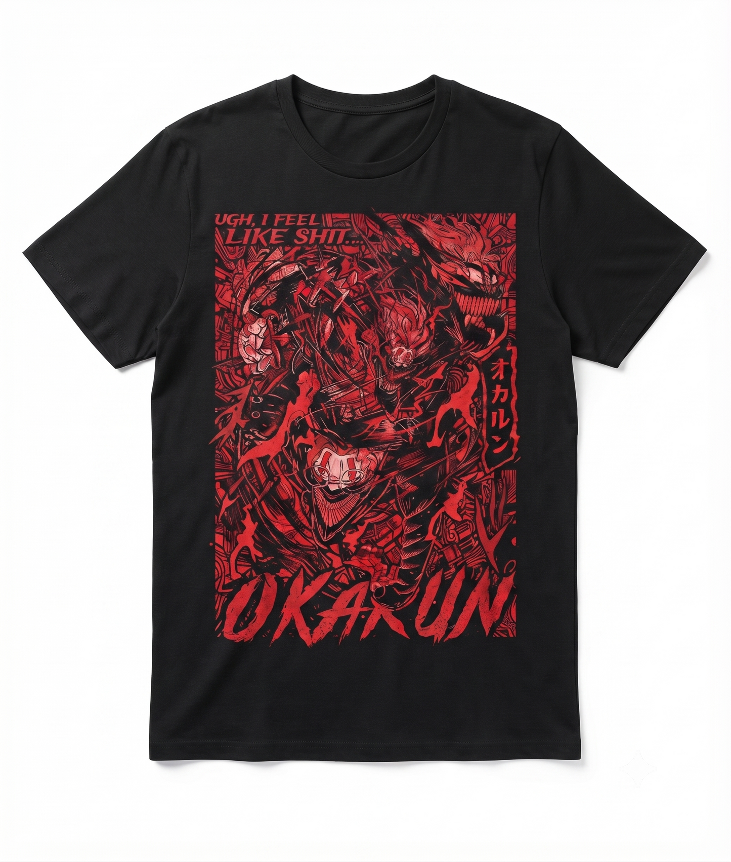 Dark Fantasy Character Graphic T-Shirt, Edgy Anime Style Print Tee, Short Sleeve Casual Cotton Crewneck