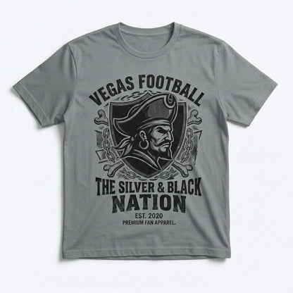 Premium Vegas Football Fan Apparel | Silver & Black Sunday Game Day Gear