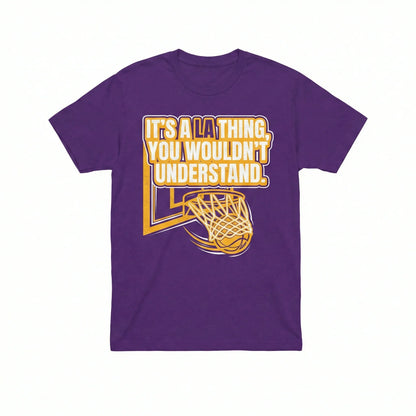 Los Angeles Basketball Fan Slogan Graphic Apparel - "Lake Show" Spirit Gear