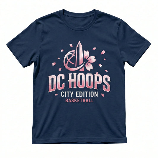 Premium DC Hoops Cherry Blossom Fan Apparel | Basketball City Edition