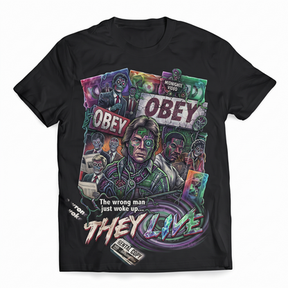 80s Sci-Fi Cult Horror Movie Tribute Graphic Apparel Vintage Aesthetic Unisex T-shirt