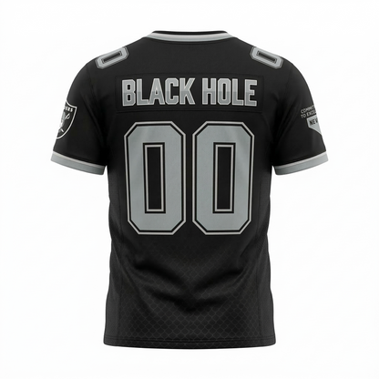 Premium Unisex Vegas Black & Silver Football Jersey - Athletic Fit Game Day Shirt