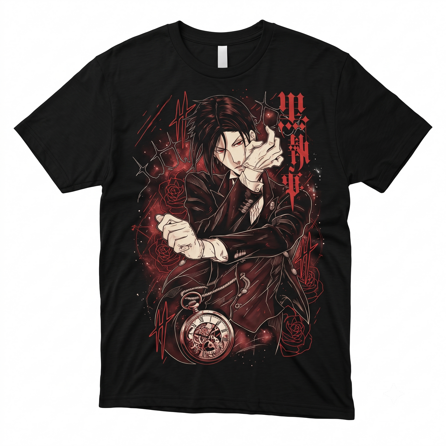 Dark Butler Anime Character Classic Graphic Design Unisex T-shirt