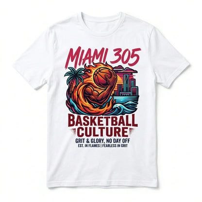 Premium Miami 305 Basketball Culture Fan Apparel | Vice City Game Day Gear