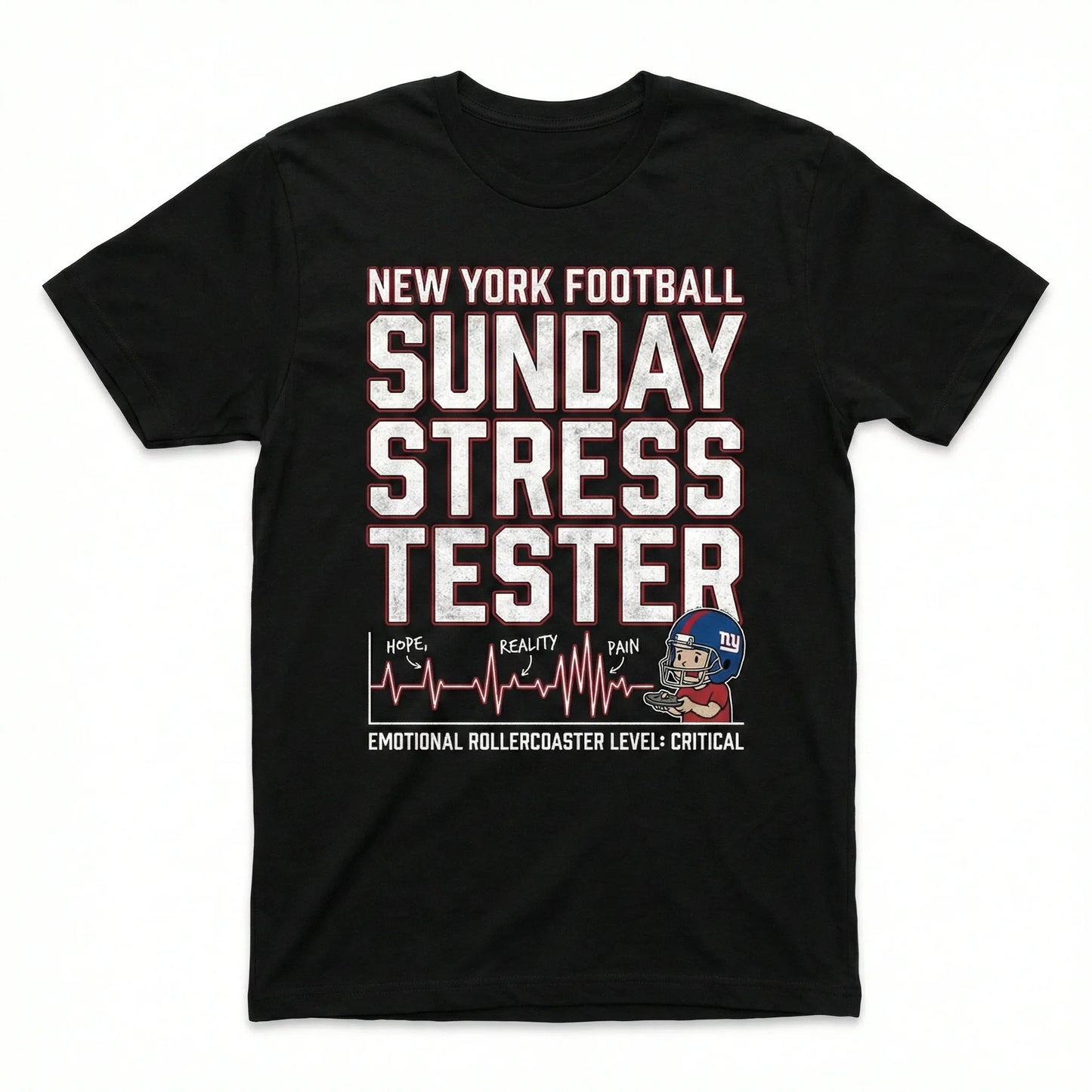 Funny NY Football Fan T-Shirt - Sunday Stress Tester Game Day Merch, Hoodie, Tank Top, Long Sleeve