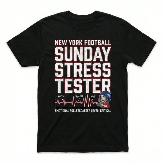 Funny NY Football Fan T-Shirt - Sunday Stress Tester Game Day Merch, Hoodie, Tank Top, Long Sleeve