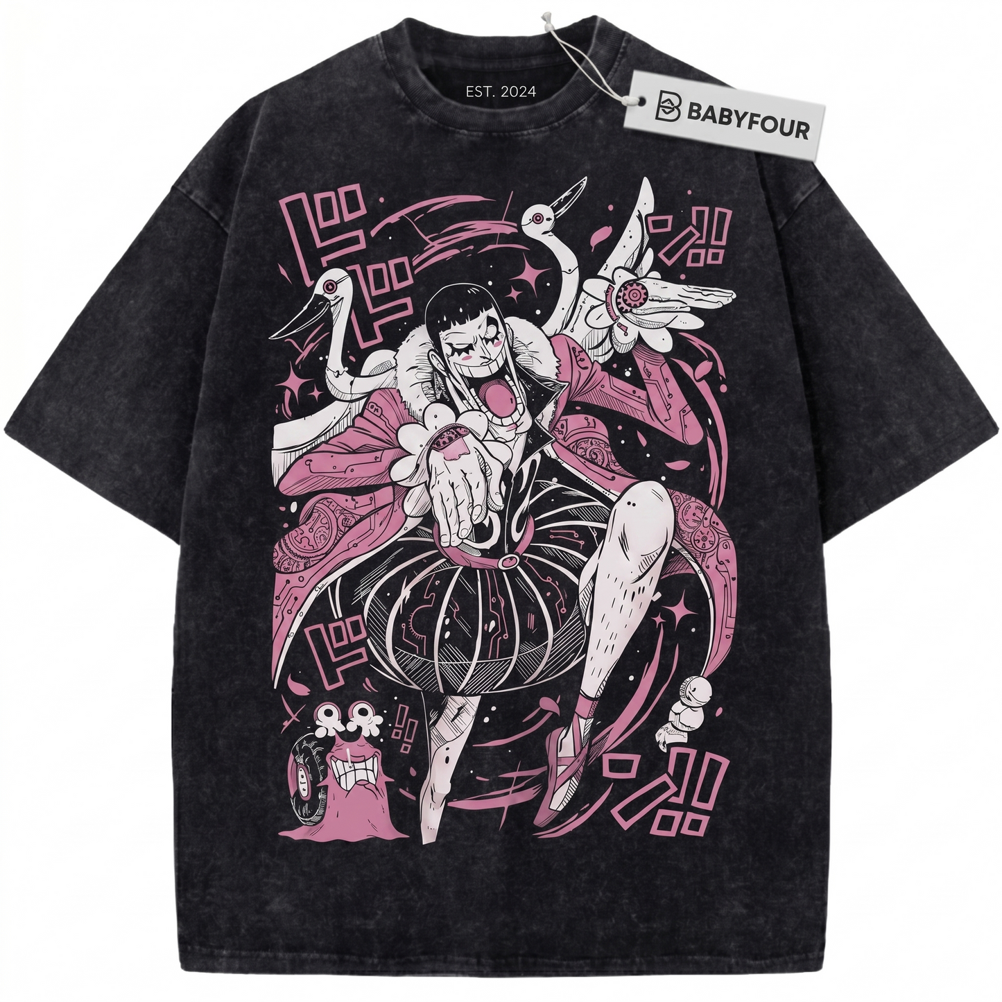Retro Okama Swan Anime Graphic Tee - Vintage Clay Ballet Fighter Unisex T-Shirt
