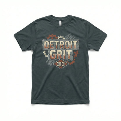 Motor City Hoops "Detroit Grit 313" Basketball Fan Apparel - T-Shirt, Hoodie, Sweatshirt, Tank Top, Long Sleeve