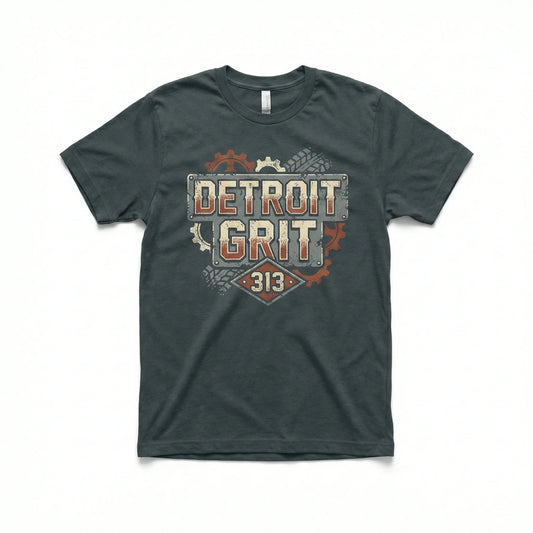 Motor City Hoops "Detroit Grit 313" Basketball Fan Apparel - T-Shirt, Hoodie, Sweatshirt, Tank Top, Long Sleeve