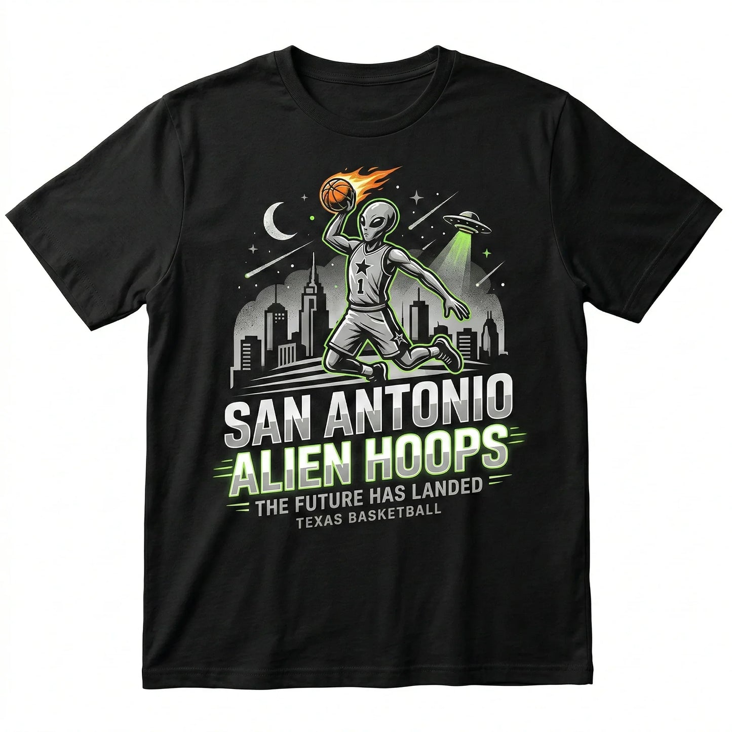 Funny San Antonio Basketball "Fundamentally Better" Graphic Shirt - Silver & Black Fan Apparel