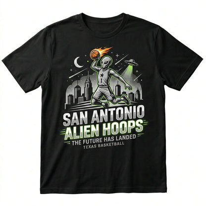 Funny San Antonio Basketball "Fundamentally Better" Graphic Shirt - Silver & Black Fan Apparel