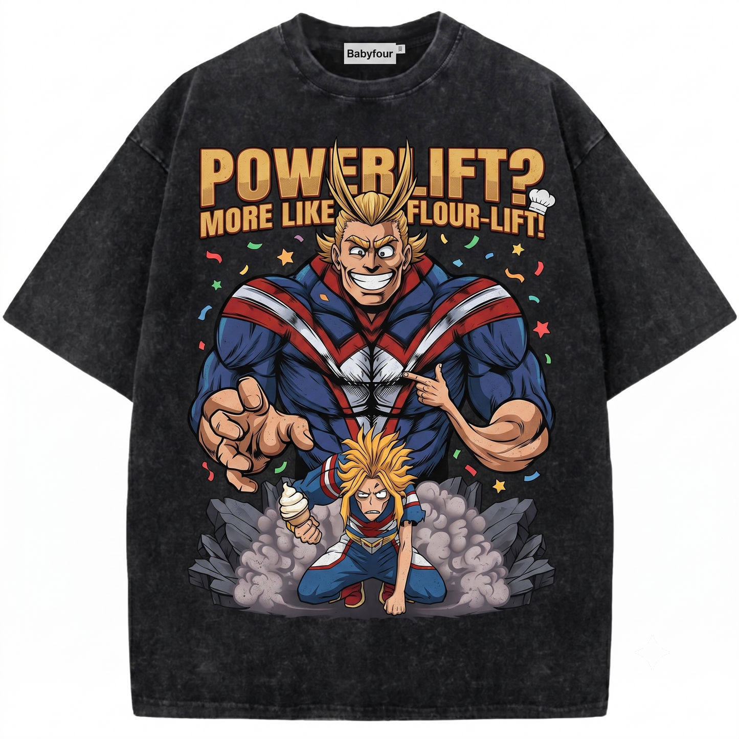 Retro Anime Symbol of Peace Graphic Tee - Vintage No 1 Hero Toshinori Yagi Unisex T-Shirt