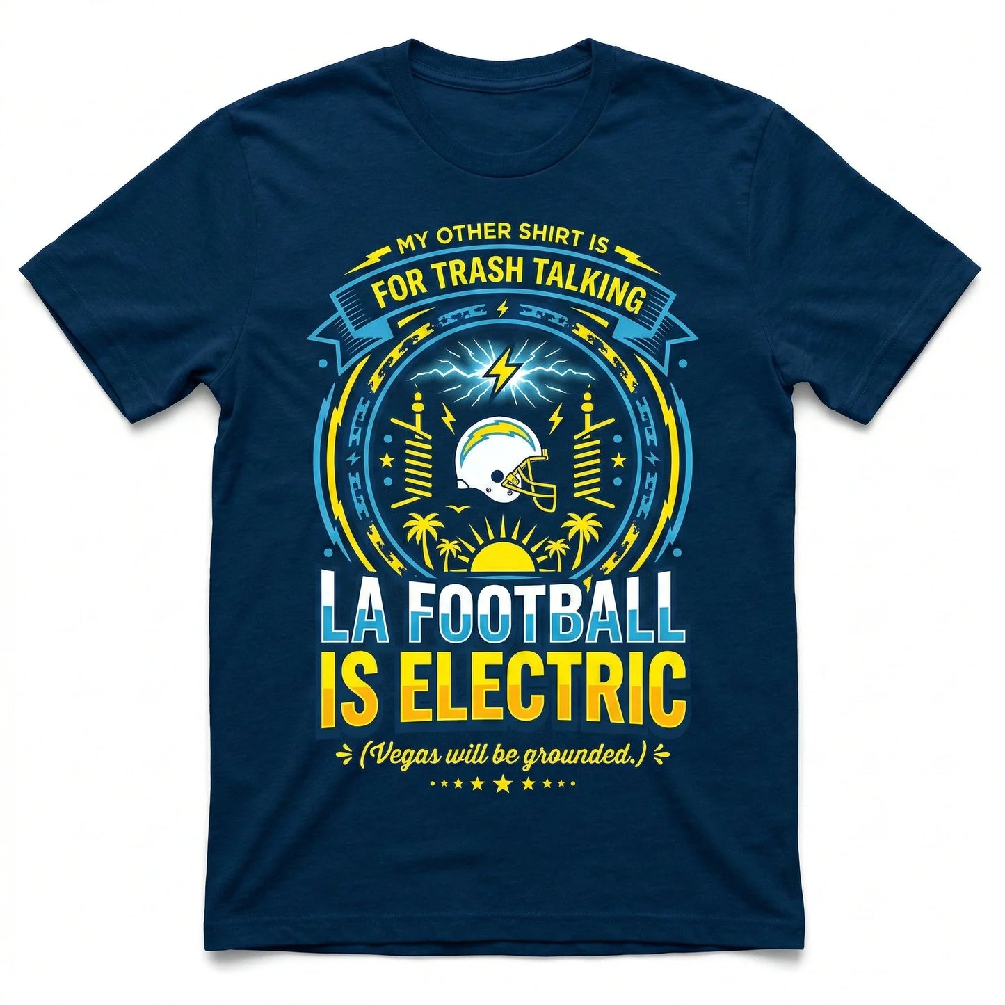 Funny LA Football Rivalry Slogan Apparel | Sunday Tailgate Bolt Fan Gear
