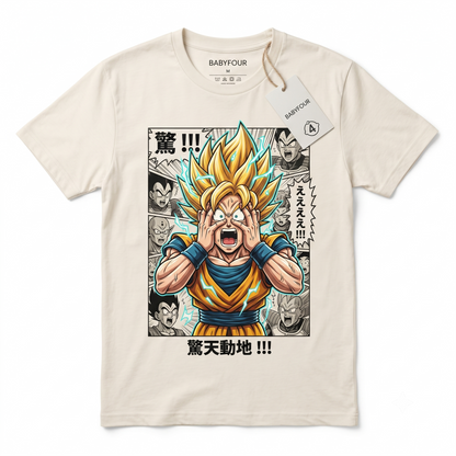 Vintage Saiyan Prince Anime Graphic Tee - Retro 90s Manga Aesthetic Unisex T-Shirt