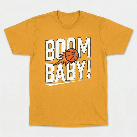 Indiana Basketball "Boom Baby!" Iconic Catchphrase Fan Apparel - T-Shirt, Hoodie, Tank Top, Sweatshirt
