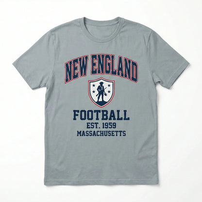 New England Football Gameday Legacy Apparel Collection - Established 1959 Massachusetts Fan Gear - Retro Athletic Style Tees, Hoodies, Tanks