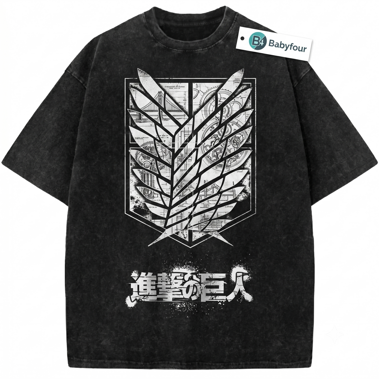 Scouting Legion Wings of Freedom Vintage Graphic Tee - Retro Anime Distressed Unisex T-Shirt