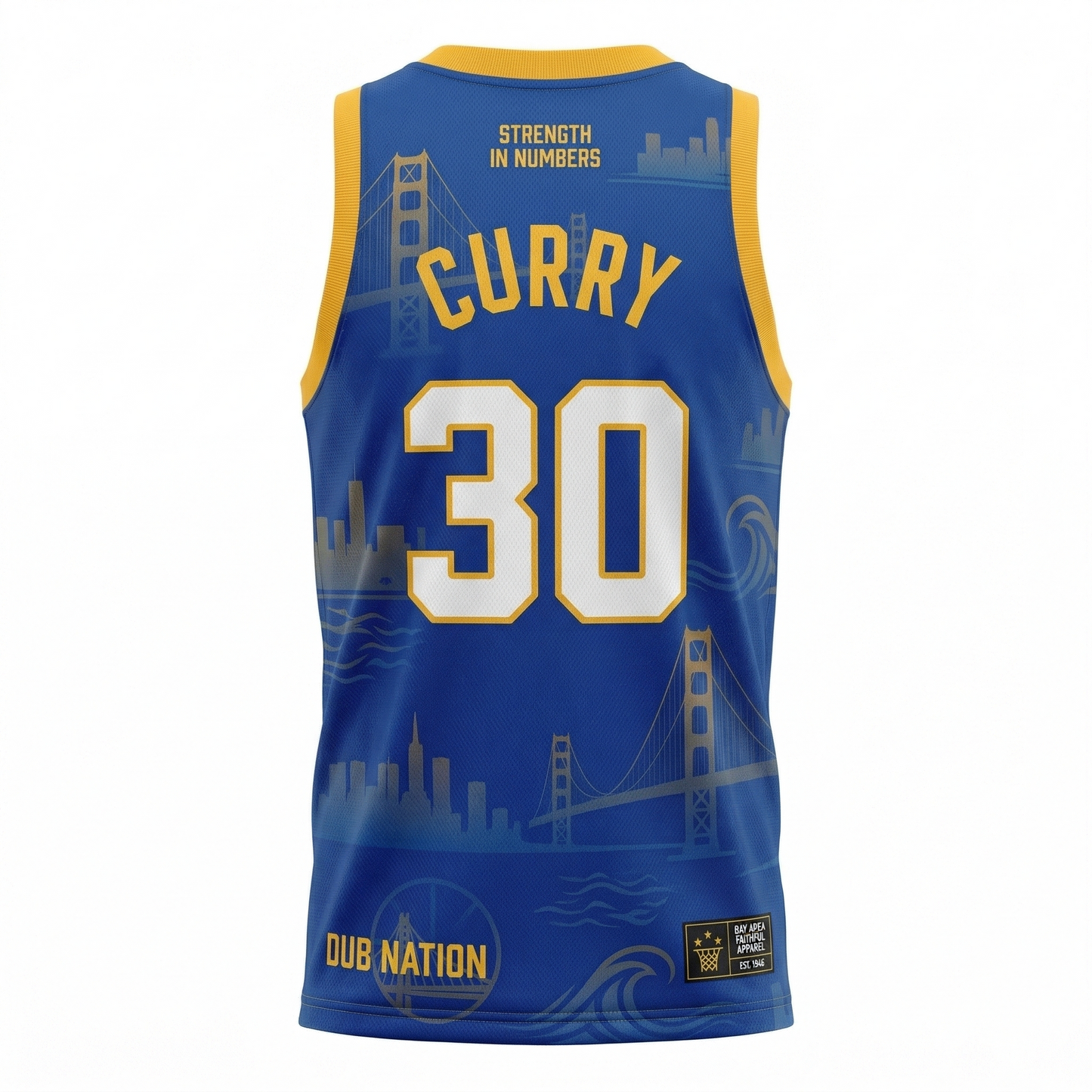 Dub Nation Pride Bay Area Legacy AOP Basketball Jersey - Golden State Fan Apparel Unisex Tank Top
