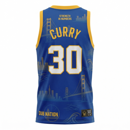 Dub Nation Pride Bay Area Legacy AOP Basketball Jersey - Golden State Fan Apparel Unisex Tank Top