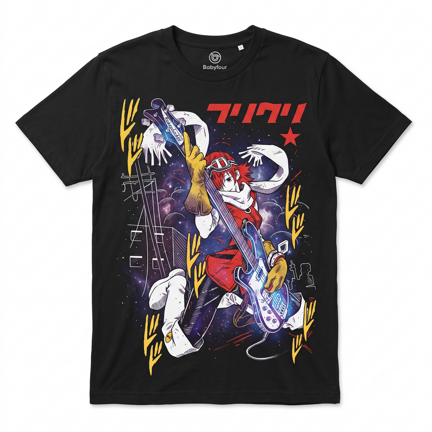 Vintage Pink Hair Anime Girl Graphic Tee - Retro Space Investigator Synth Rock Unisex T-Shirt