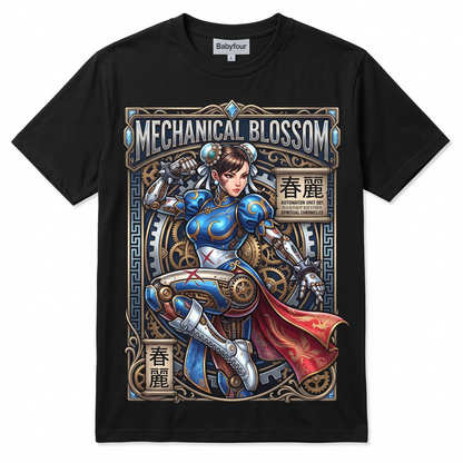 Nostalgic Arcade Fighter Female Martial Artist Graphic Tee - Premium Retro Gaming Unisex Tshirt